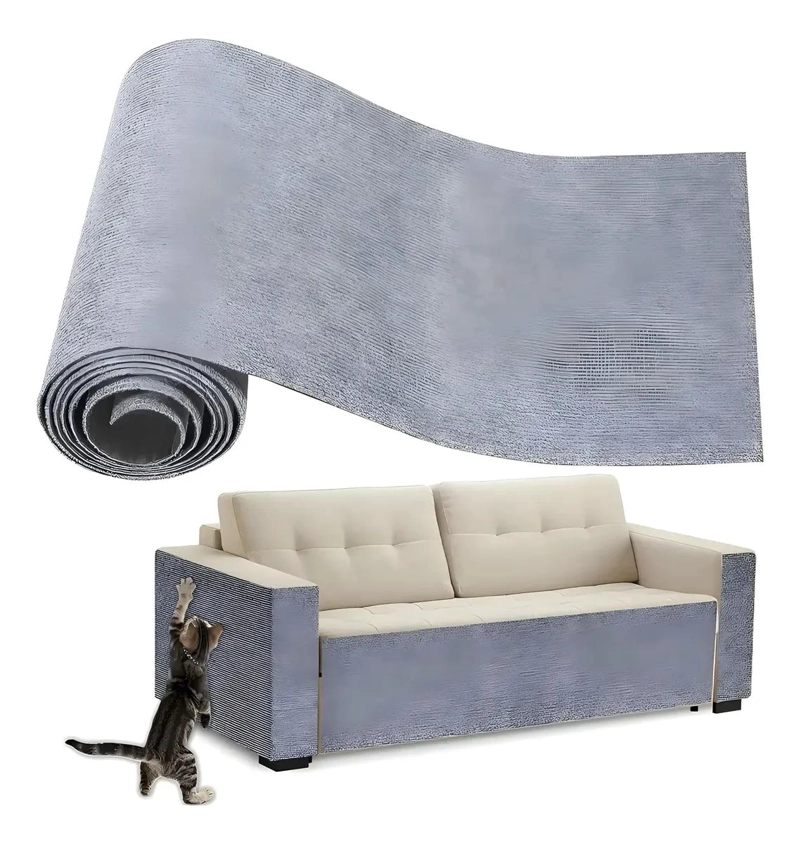RASCADOR PARA GATO CON ALFOMBRA ADHESIVA PARA MUEBLES Y SILLON - 1