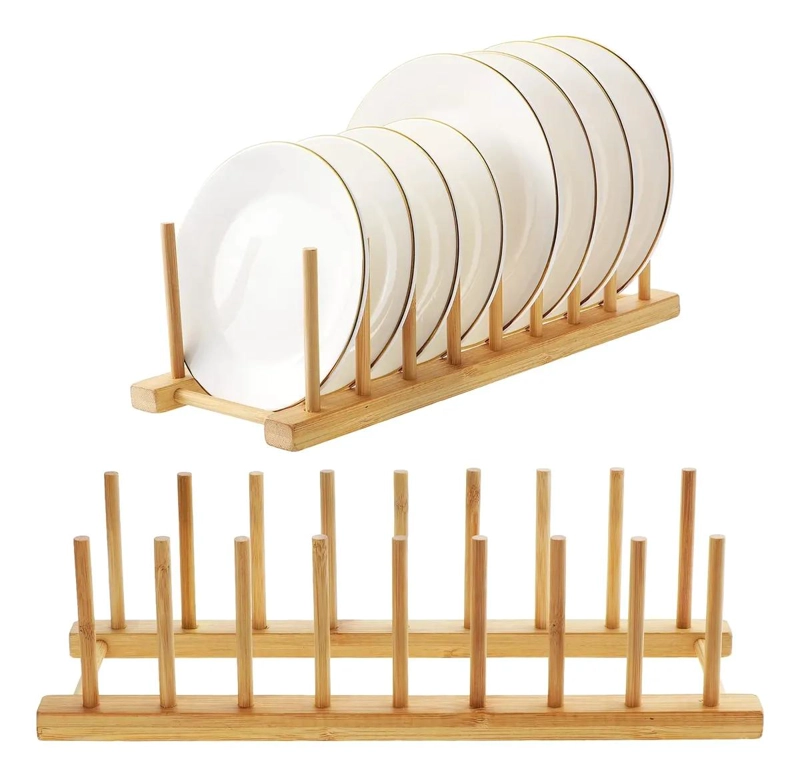 ESCURRIDOR DE PLATOS PARA COCINA CON REPISA ORGANIZADORA Y DISEÑO COMPACTO - 1