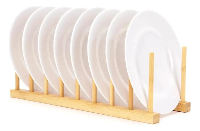 ESCURRIDOR DE PLATOS PARA COCINA CON REPISA ORGANIZADORA Y DISEÑO COMPACTO - 2