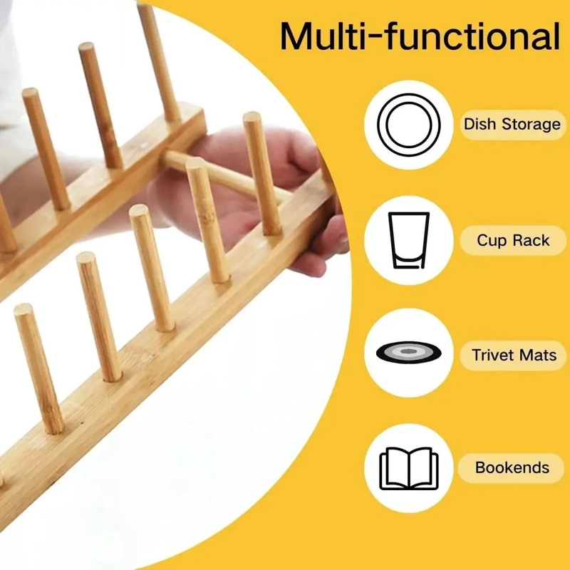 ESCURRIDOR DE PLATOS PARA COCINA CON REPISA ORGANIZADORA Y DISEÑO COMPACTO - 5