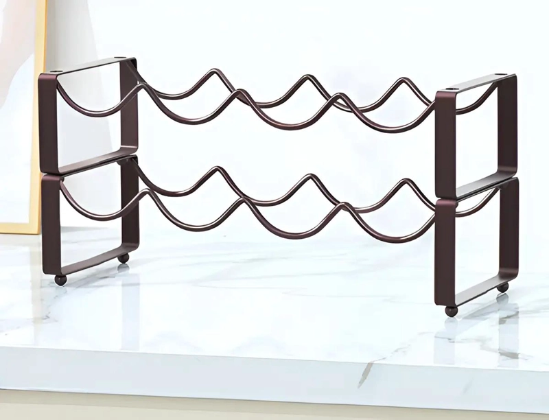 ESTANTE ORGANIZADOR PARA BOTELLAS DE VINO CON SOPORTE RESISTENTE - 1