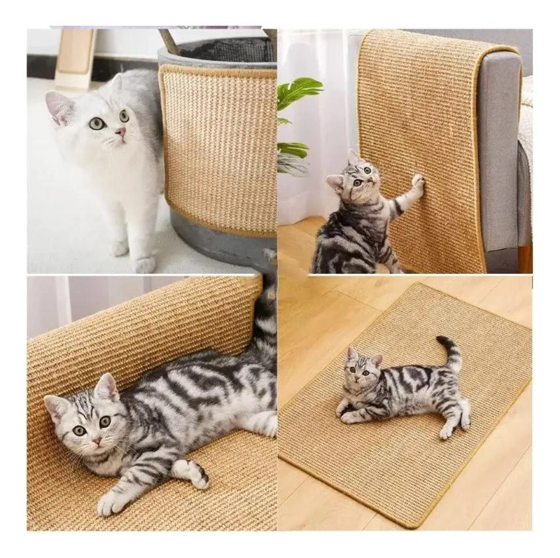 RASCADOR PARA GATO TIPO ALFOMBRA DE SISAL PARA MUEBLES Y SILLONES - 2