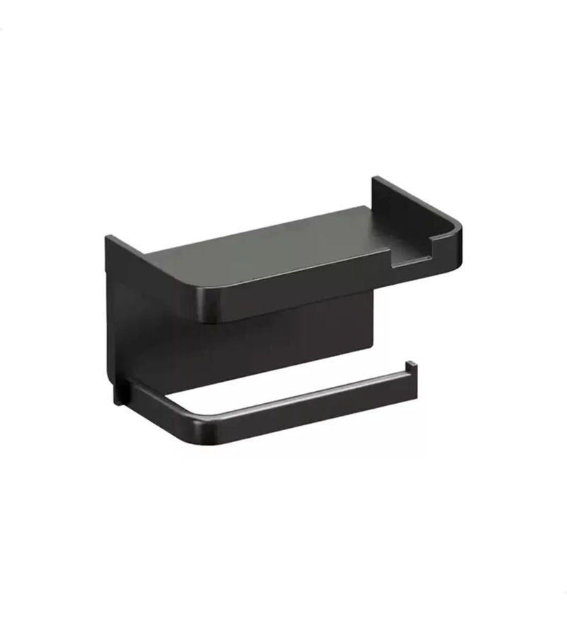 SOPORTE PARA PAPEL HIGIE NICO CON ORGANIZADOR PARA BAÑO PRACTICO Y FUNCIONAL - 1