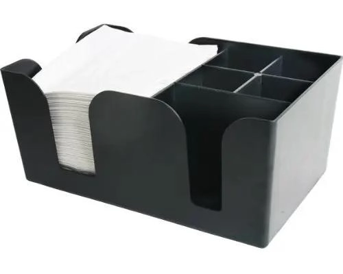 ORGANIZADOR PARA ACCESORIOS DE BAR EN COLOR NEGRO CON DISEÑO COMPACTO - 1