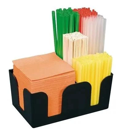 ORGANIZADOR PARA ACCESORIOS DE BAR EN COLOR NEGRO CON DISEÑO COMPACTO - 3