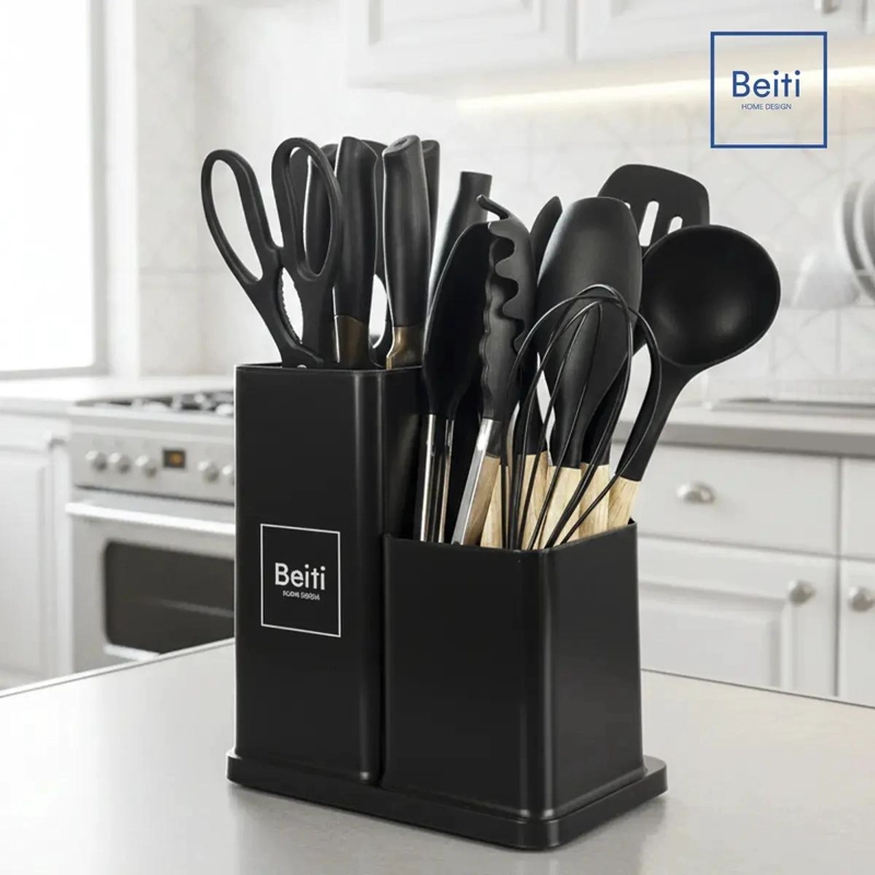 SET COMPLETO DE UTENSILIOS DE COCINA ANTIADHERENTES DE SILICONA - 1