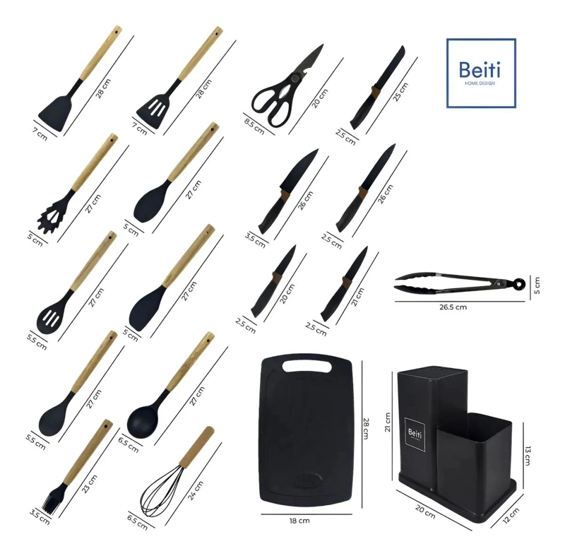 SET COMPLETO DE UTENSILIOS DE COCINA ANTIADHERENTES DE SILICONA - 3