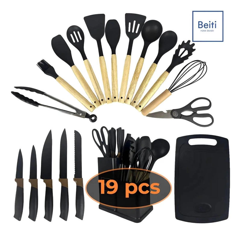 SET COMPLETO DE UTENSILIOS DE COCINA ANTIADHERENTES DE SILICONA - 4