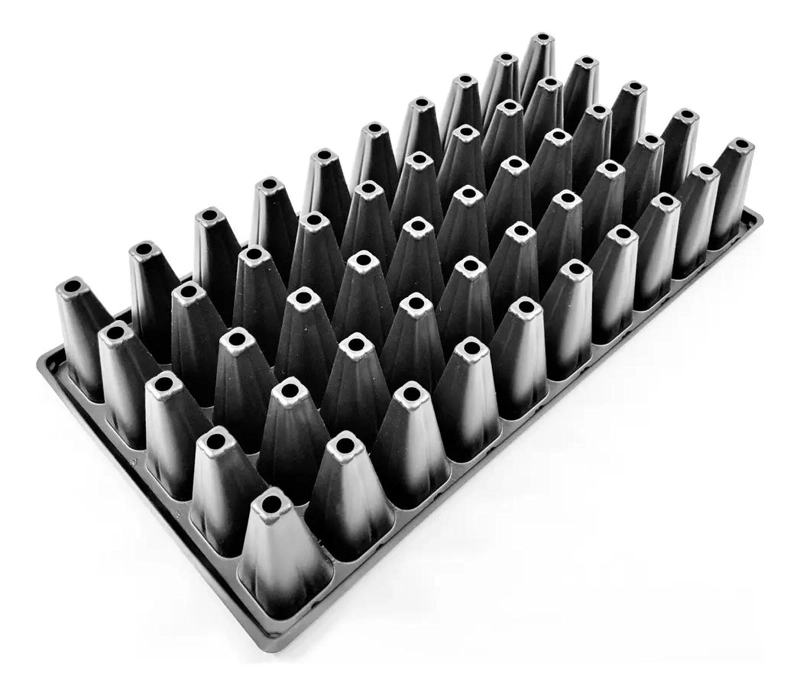 SET DE 4 SEMILLEROS PARA GERMINACION CON 50 CAVIDADES PARA PLANTAS - 1
