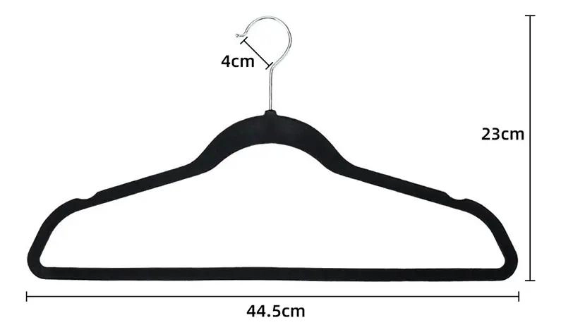 SET DE 30 COLGADORES DE TERCIOPELO ANTIDESLIZANTES PARA ROPA - 2