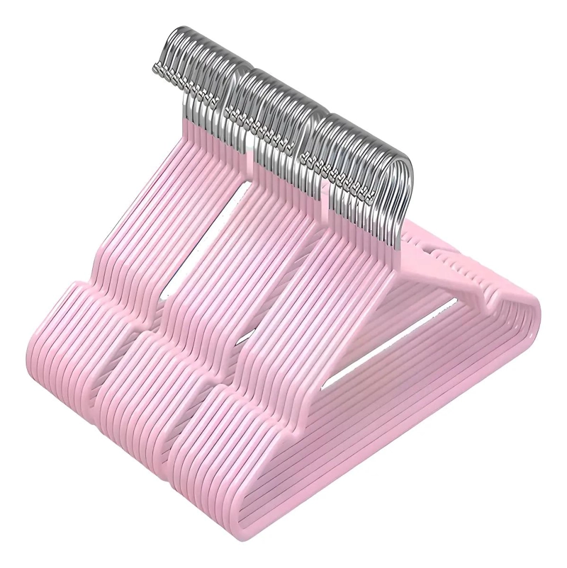 SET DE 100 GANCHOS ANTIDESLIZANTES PARA COLGAR ROPA CON DISEÑO RESISTENTE - 1