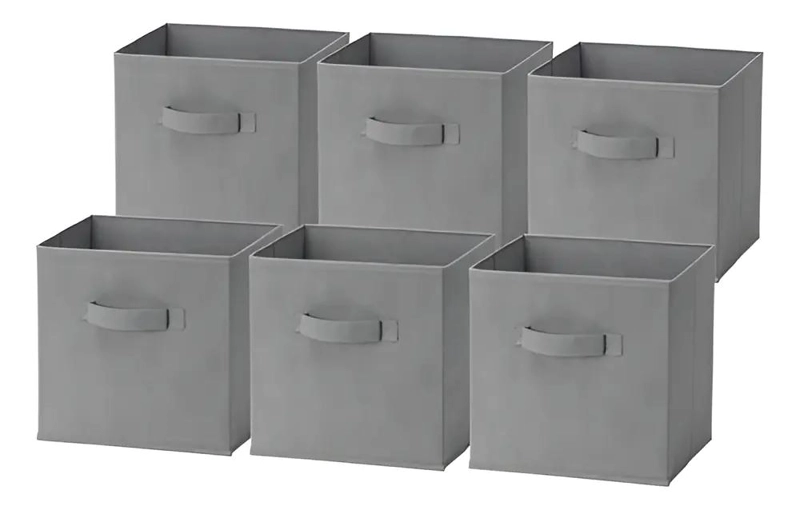 SET DE 6 CAJAS ORGANIZADORAS PLEGABLES PARA CLOSET Y ROPA - 1