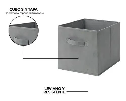 SET DE 6 CAJAS ORGANIZADORAS PLEGABLES PARA CLOSET Y ROPA - 3