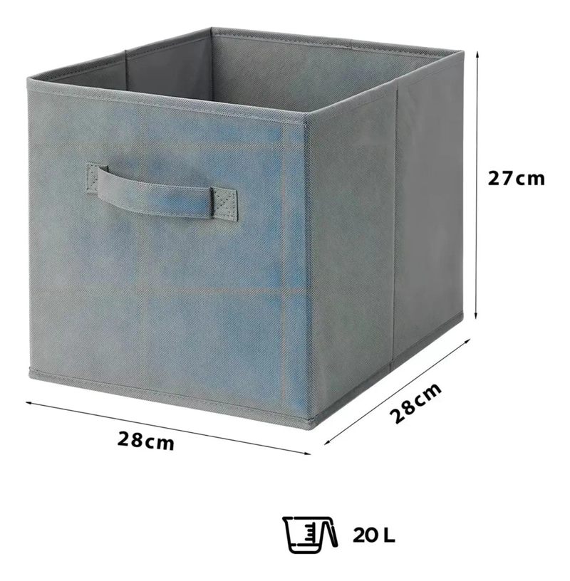 SET DE 6 CAJAS ORGANIZADORAS PLEGABLES PARA CLOSET Y ROPA - 4