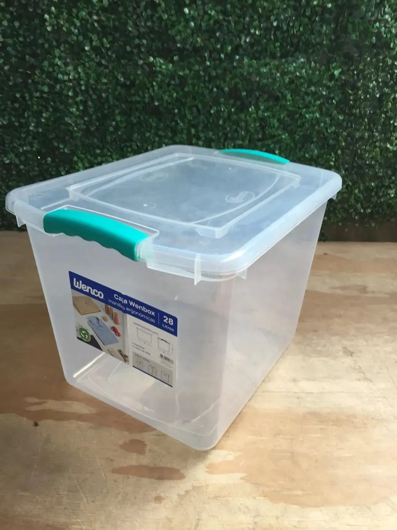 CAJA ORGANIZADORA MULTIUSO TRANSPARENTE CON CAPACIDAD DE 28 LITROS - 3