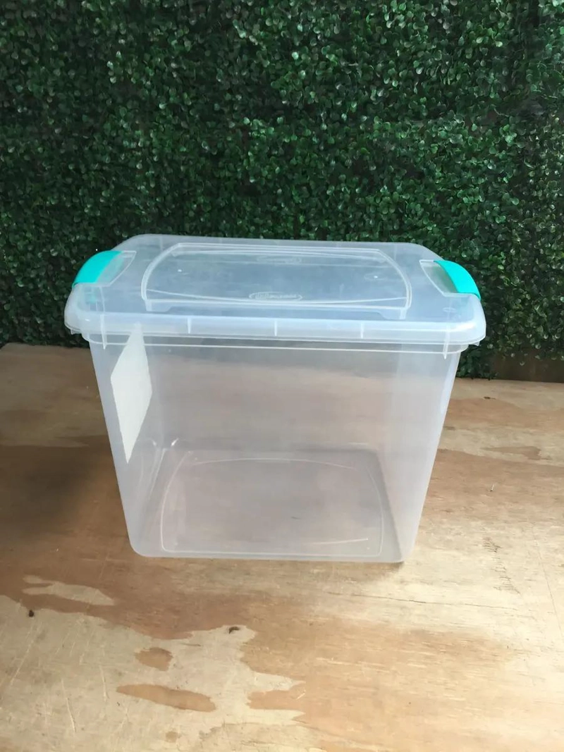 CAJA ORGANIZADORA MULTIUSO TRANSPARENTE CON CAPACIDAD DE 28 LITROS - 4