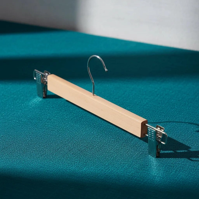 PACK DE 10 COLGADORES DE MADERA CON DISEÑO DE PERRITOS PARA NIÑOS DE 28 CM - 3