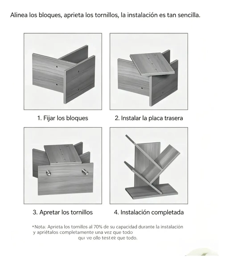 ESTANTERIA LIBRERO DE ARBOL CON 5 NIVELES DISEÑO MODERNO Y FUNCIONAL - 2