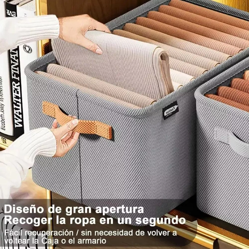 SET DE 6 BOLSAS ORGANIZADORAS PLEGABLES PARA ROPA CON ASAS RESISTENTES - 5