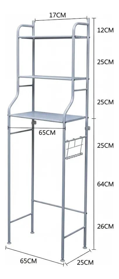 ESTANTE ORGANIZADOR DE 3 NIVELES PARA LAVADORA Y BAÑO - 2