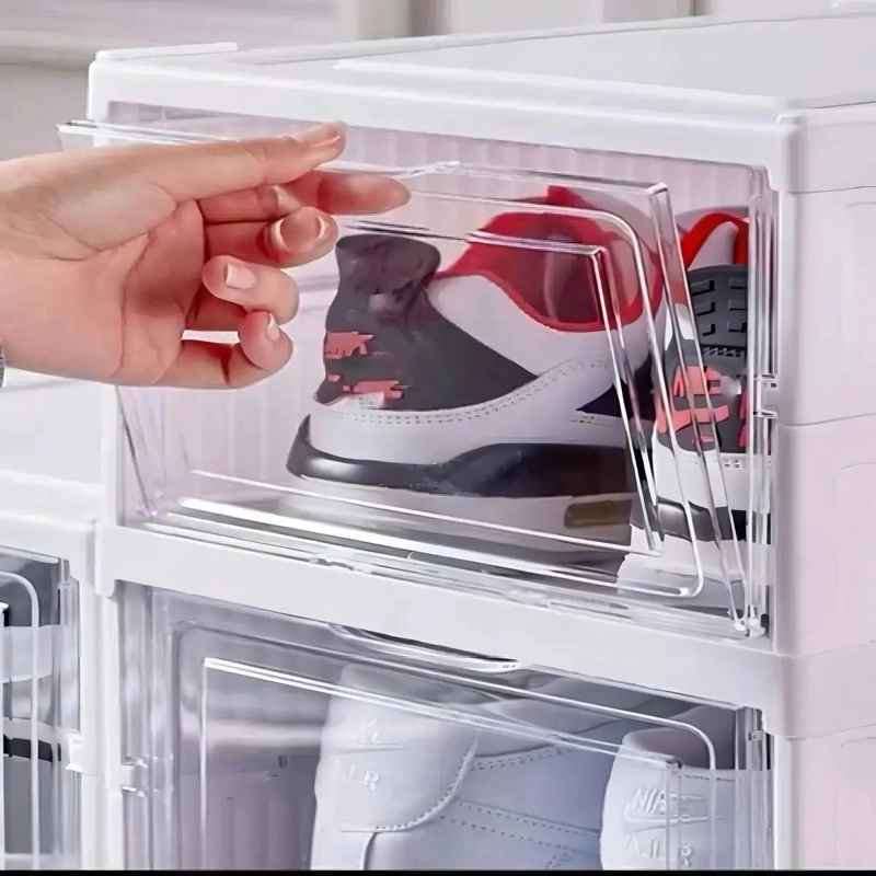 ORGANIZADOR DE ZAPATOS BLANCO PARA 6 PARES CON 6 NIVELES COMPACTOS - 3