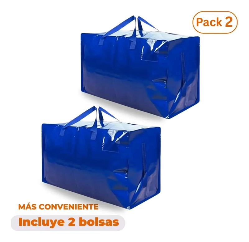 PACK DE 2 BOLSAS PARA MUDANZA Y ALMACENAMIENTO EXTRA GRANDES DE 90 LITROS - 3