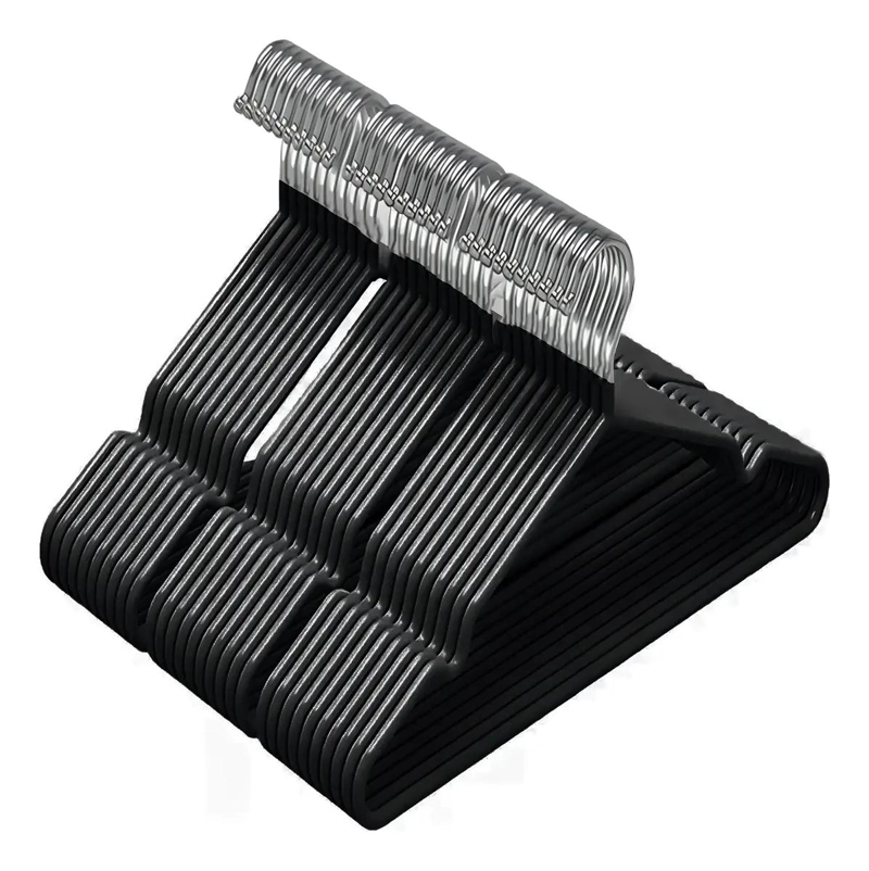 SET DE 100 GANCHOS ANTIDESLIZANTES PARA ROPA RESISTENTES Y DURADEROS - 1