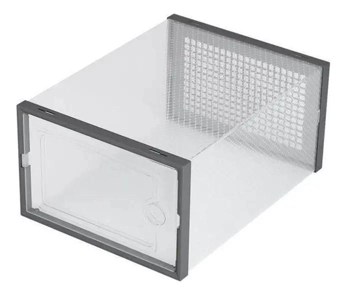 CAJA ORGANIZADORA APILABLE PARA ZAPATOS Y OBJETOS MULTIUSO 23.5X33.5X14 CM - 1