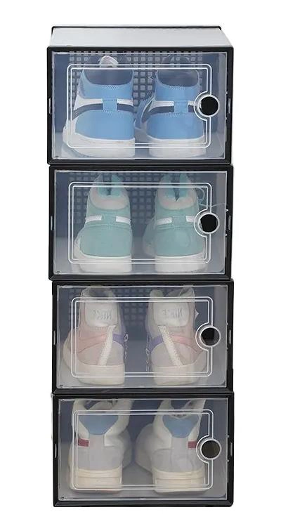 CAJA ORGANIZADORA APILABLE PARA ZAPATOS Y OBJETOS MULTIUSO 23.5X33.5X14 CM - 3