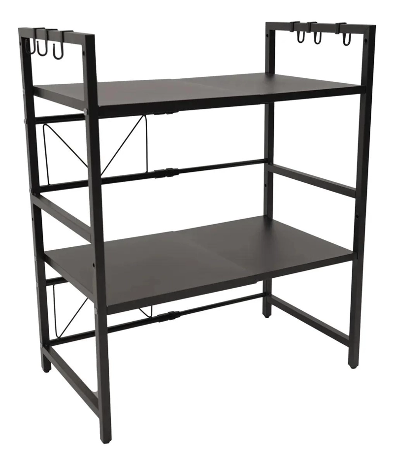 ESTANTE METALICO EXTENSIBLE DE 2 NIVELES PARA MICROONDAS Y COCINA - 3