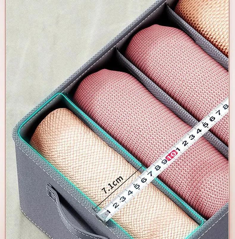 ORGANIZADOR DE ROPA PARA ARMARIO CON COMPARTIMENTOS PARA JEANS GRIS - 3