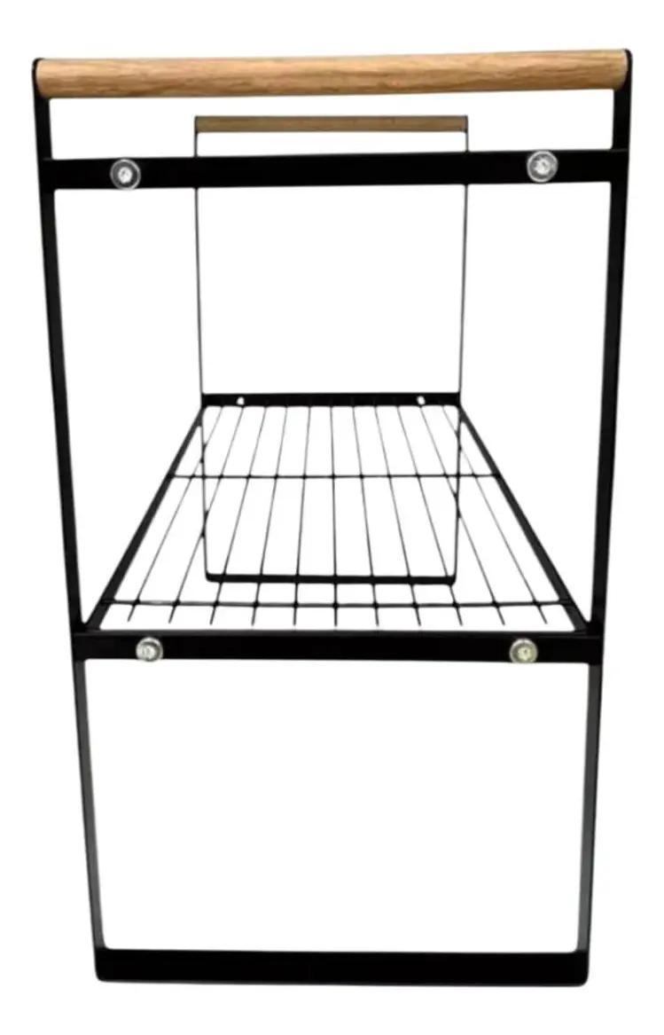 ORGANIZADOR DE GABINETES PARA COCINA CON ESTANTE DE 2 NIVELES - 2