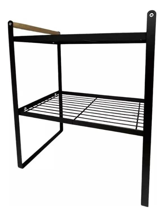 ORGANIZADOR DE GABINETES PARA COCINA CON ESTANTE DE 2 NIVELES - 4