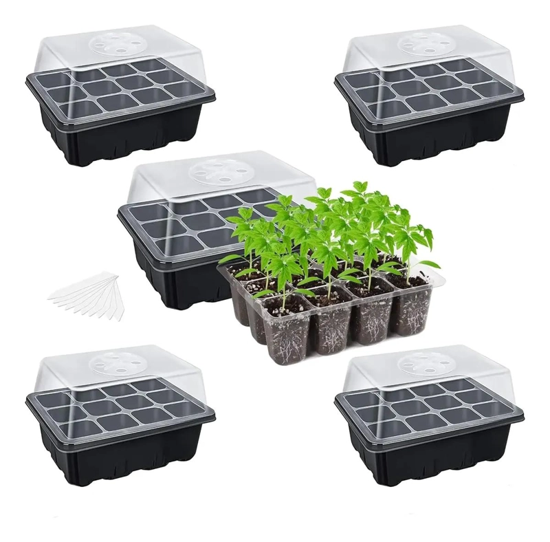 SET DE 5 GERMINADORES MINI INVERNADERO PARA SEMILLAS - 1