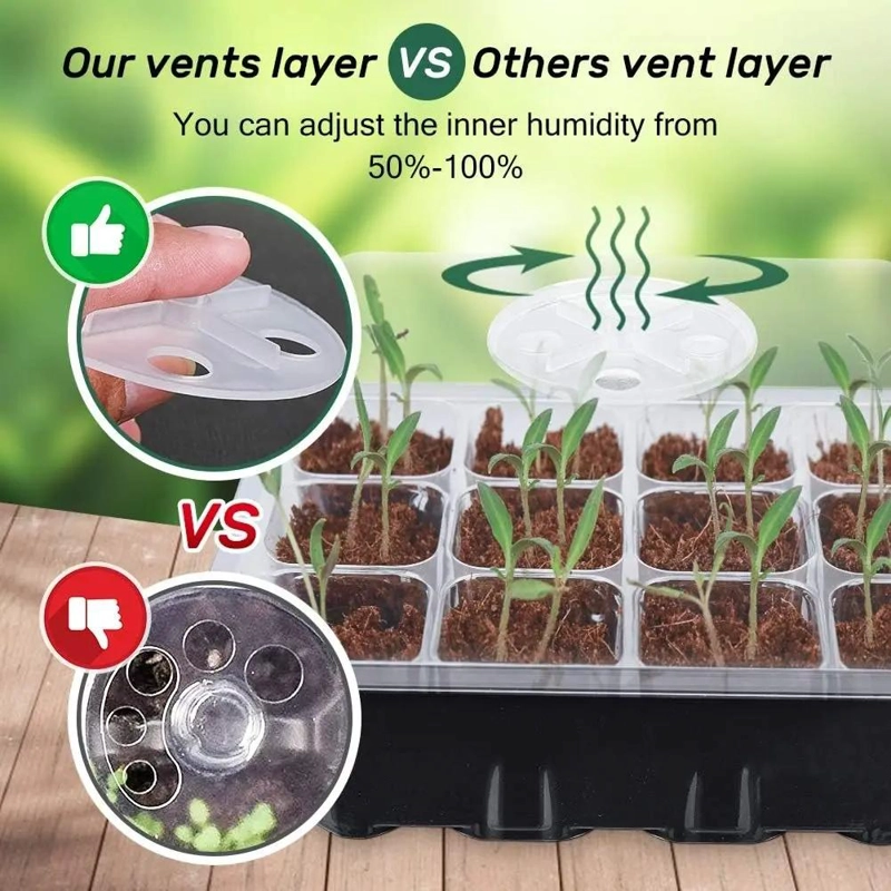 SET DE 5 GERMINADORES MINI INVERNADERO PARA SEMILLAS - 3