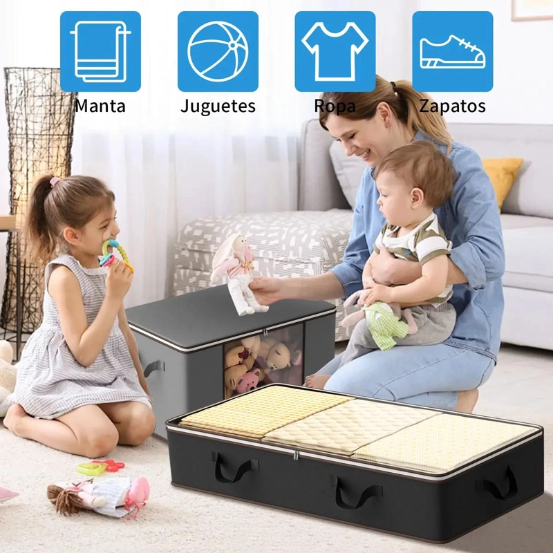 JUEGO DE 3 CAJAS DE ALMACENAJE PARA ESPACIOS REDUCIDOS - 5