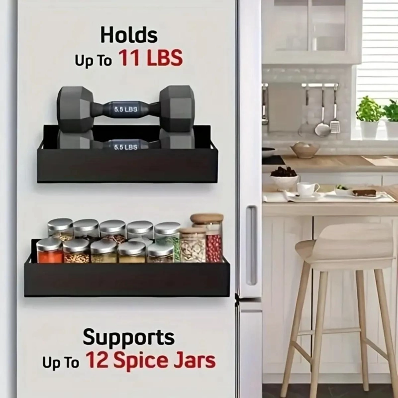 ESTANTES MAGNE TICOS PARA ALMACENAMIENTO EN COCINA Y BAÑO CON DISEÑO COMPACTO - 5