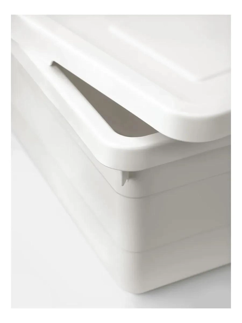 CAJA ORGANIZADORA APILABLE CON TAPA BLANCA 38X25X15 CM - 2