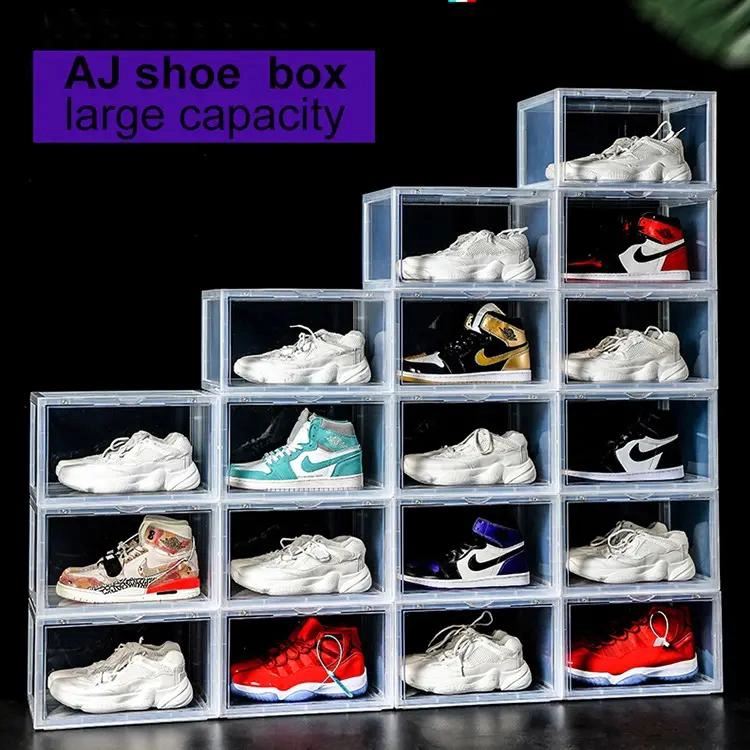 SET DE 2 CAJAS APILABLES PARA ALMACENAMIENTO DE ZAPATOS ACRILICAS - 3