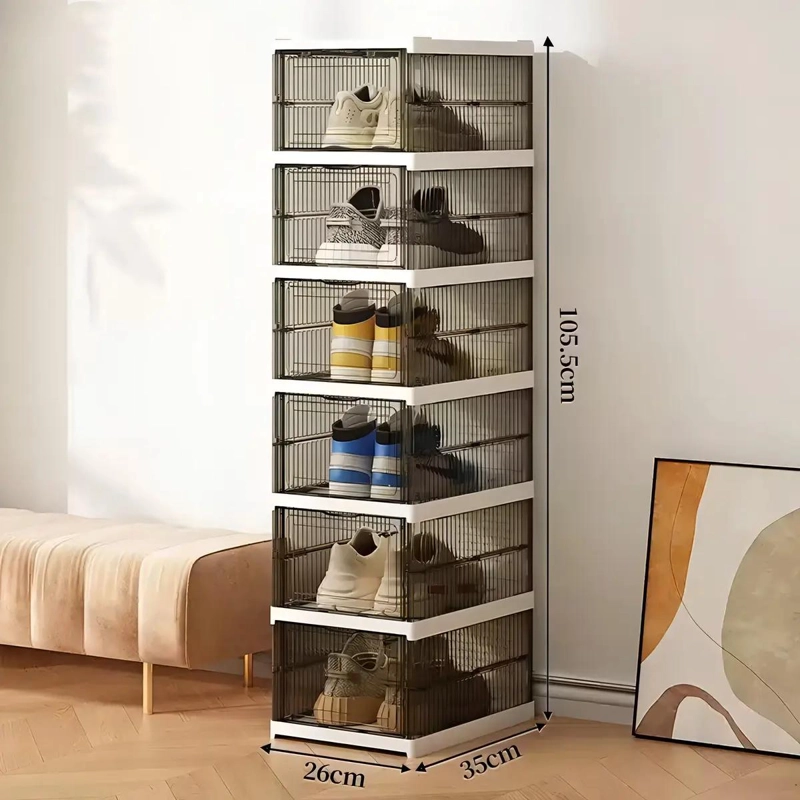 ZAPATERA PLEGABLE ORGANIZADOR CON 6 NIVELES Y ESTRUCTURA FIRME - 3