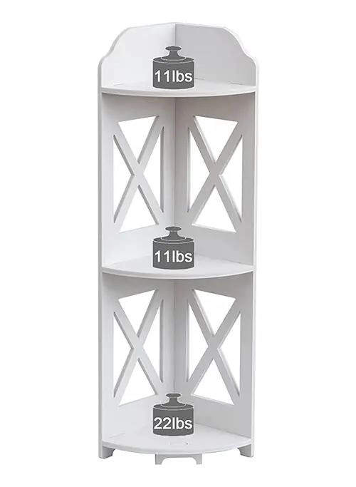 ESTANTE DE 3 NIVELES CON DISEÑO MODERNO EN FORMA DE X PARA ORGANIZACION - 1