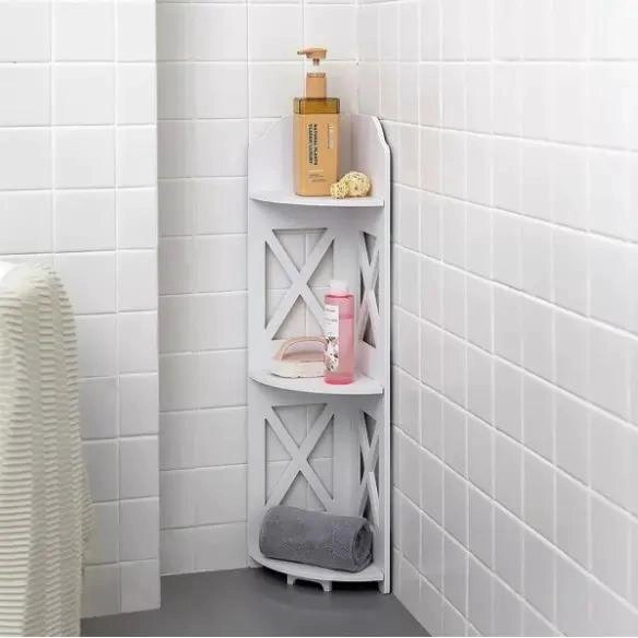 ESTANTE DE 3 NIVELES CON DISEÑO MODERNO EN FORMA DE X PARA ORGANIZACION - 2