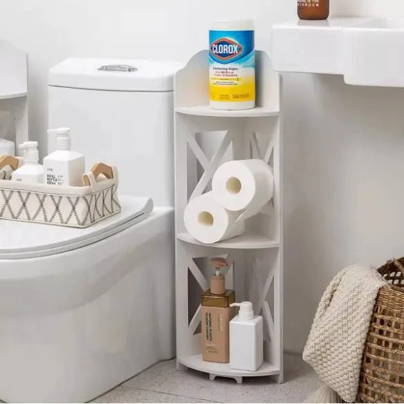 ESTANTE DE 3 NIVELES CON DISEÑO MODERNO EN FORMA DE X PARA ORGANIZACION - 4