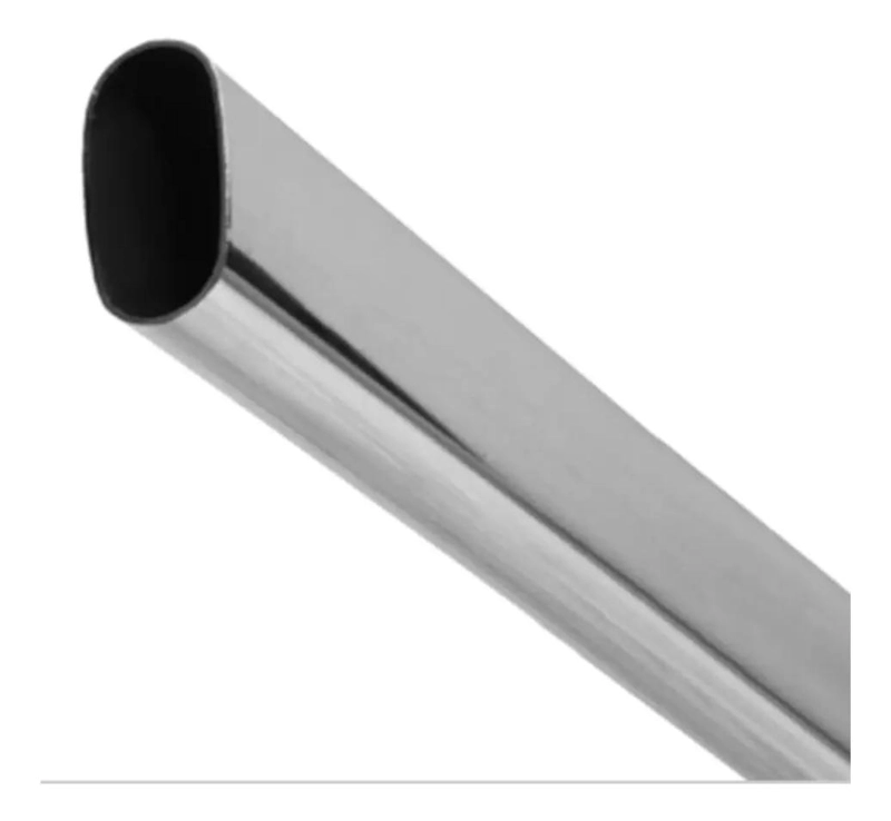 PACK DE 2 BARRAS OVALADAS PARA PERCHERO DE 60 CM CON SOPORTES - 4