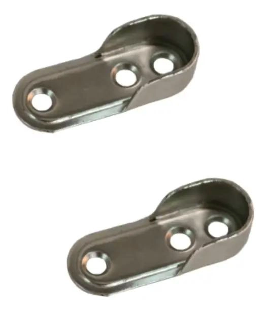 PACK DE 2 BARRAS OVALADAS PARA PERCHERO DE 60 CM CON SOPORTES - 5