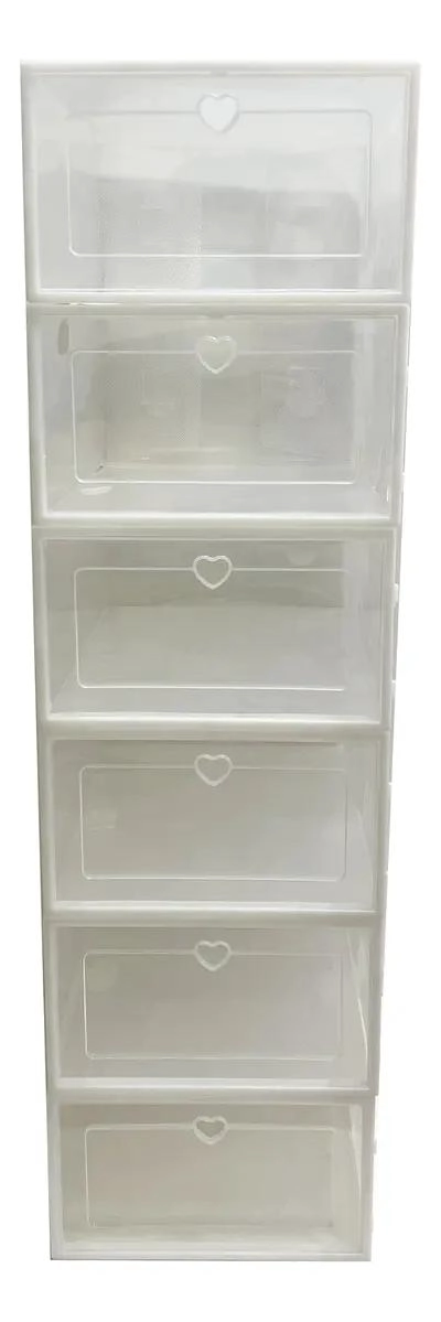 SET DE 12 CAJAS ORGANIZADORAS TRANSPARENTES PARA ZAPATOS - 3