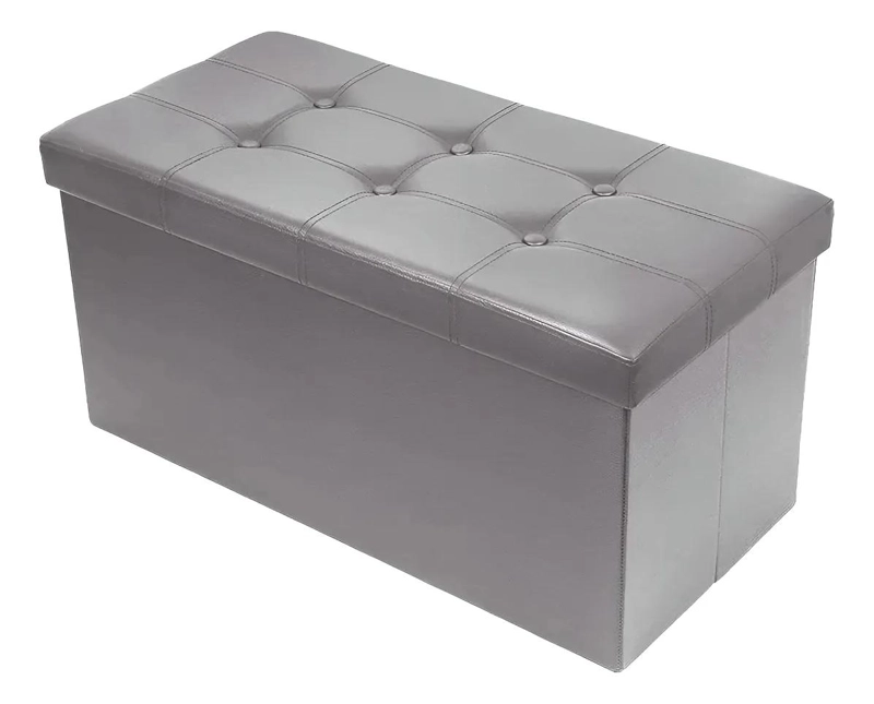 BANQUETA BAUL ORGANIZADORA PLEGABLE PARA PIE DE CAMA Y ASIENTO - 1