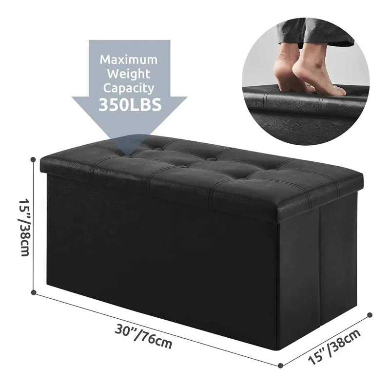 BANQUETA BAUL ORGANIZADORA PLEGABLE PARA PIE DE CAMA Y ASIENTO - 4