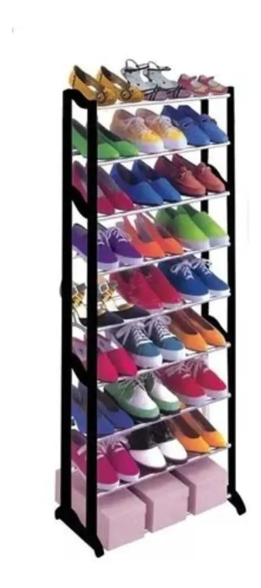 ESTANTE ORGANIZADOR PARA ZAPATOS CON CAPACIDAD PARA 30 PARES Y BASE RESISTENTE - 1
