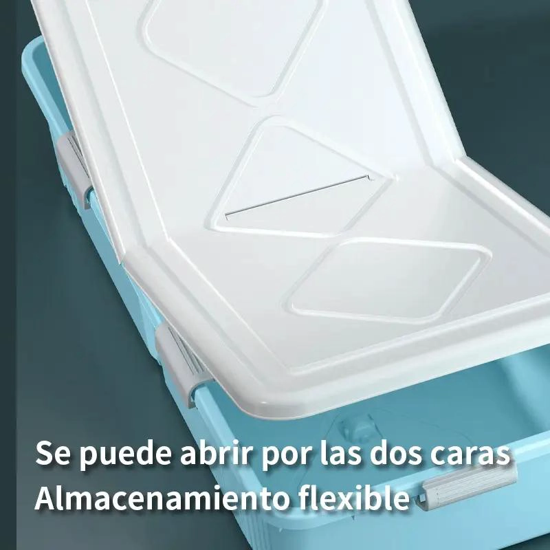 CAJA ORGANIZADORA BAJO CAMA 55 LITROS CON RUEDAS MULTIUSO - 5